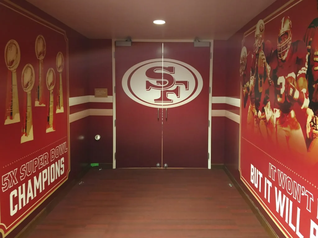 Commercial Wrap Install - 49ers NFL - Levis Stadium - Santa Clara CA
